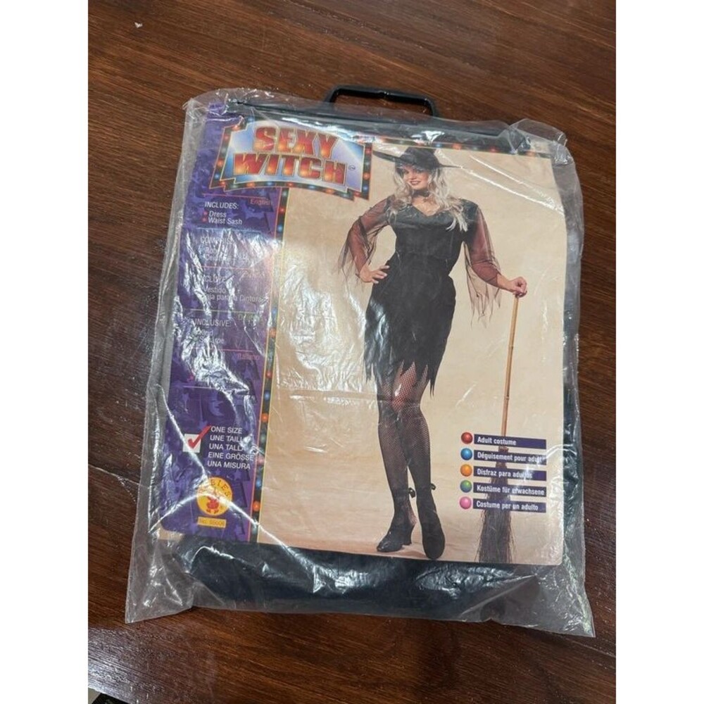 Rubie’s Sexy Witch Adult Halloween Costume #55006 One Size Dress Sash + Choker